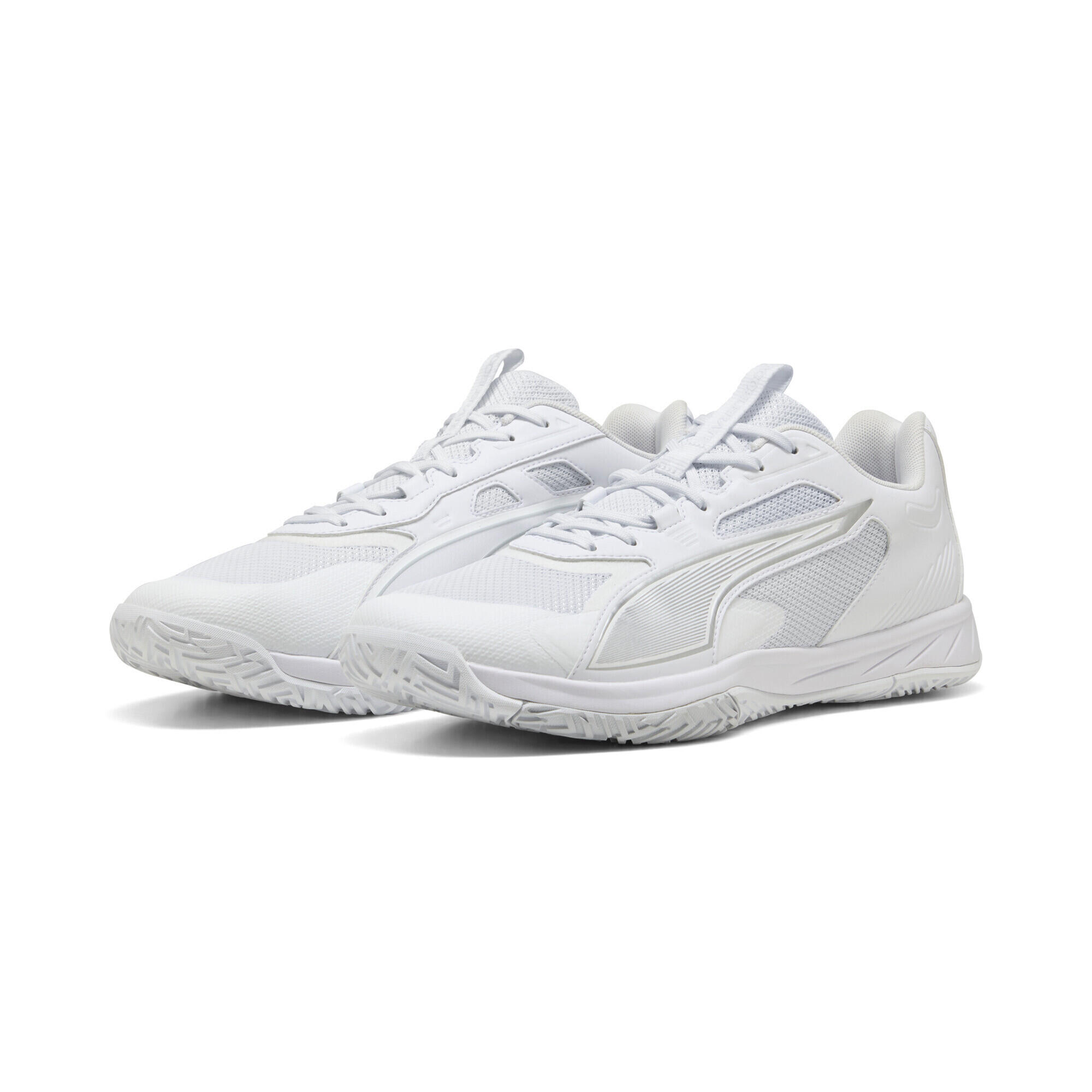 Puma - Chaussures De Handball Accelerate Pro 4 Unisexe Puma - Chaussures De Sport - Blanc|gris - Decathlon