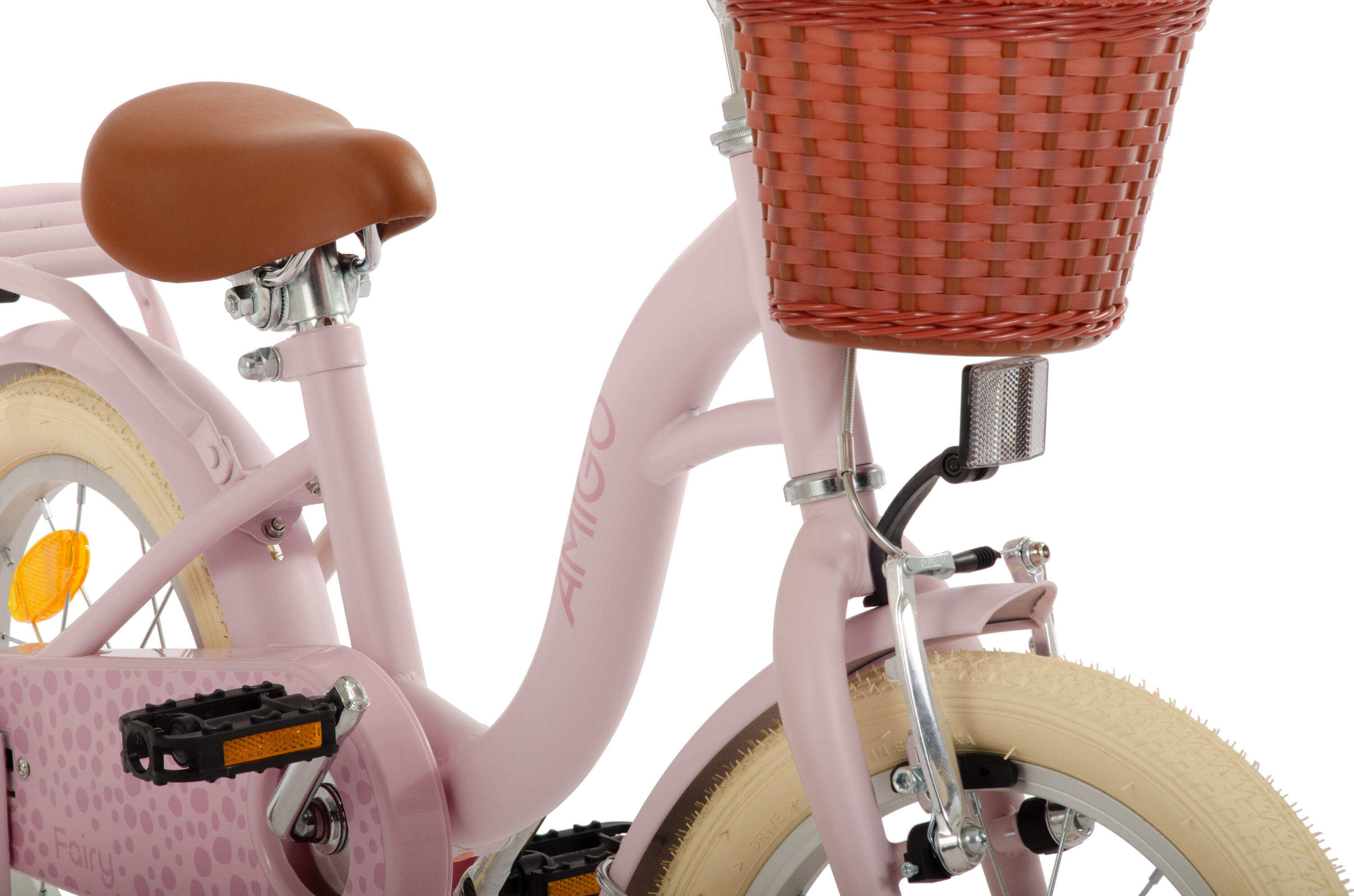 AMIGO Vélo fille Fairy 14 Pouces Fille Frein à rétropédalage Rose 5/7