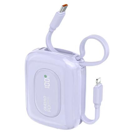 Powerbank Dudao k32 22,5W 10000 mAh z wbudowanym kablem usb-c/lightning