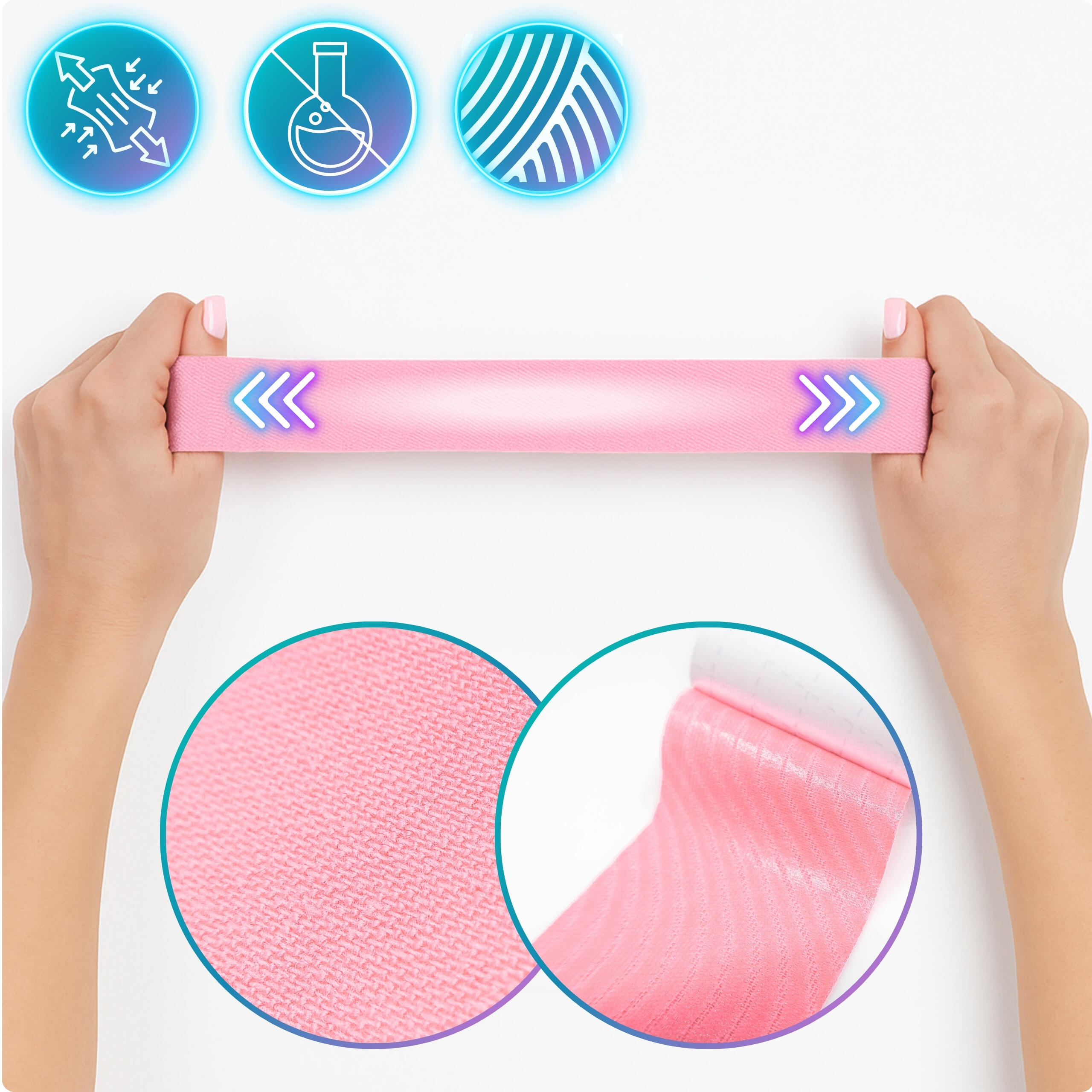 Kinesiotape 5 cm x 5 m medisch Recovery Tape - 1 rol 5/7