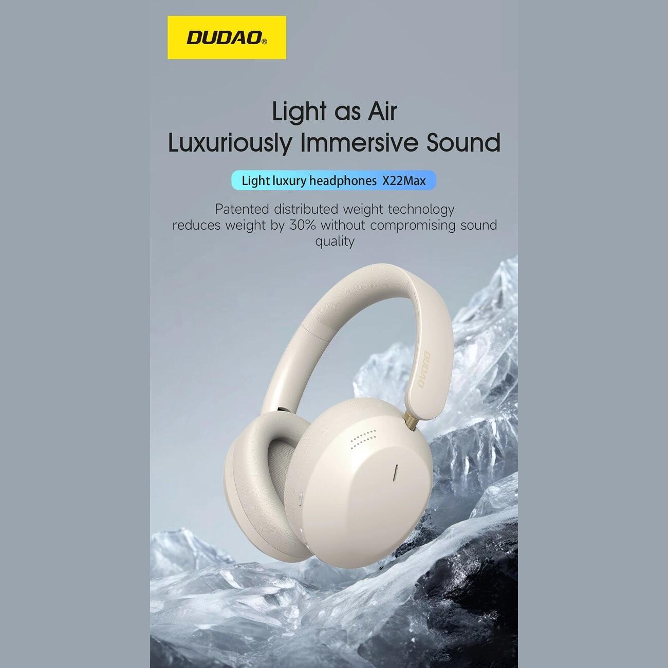 Dudao słuchawki bezprzewodowe x22 max nauszne bluetooth z anc 5/6