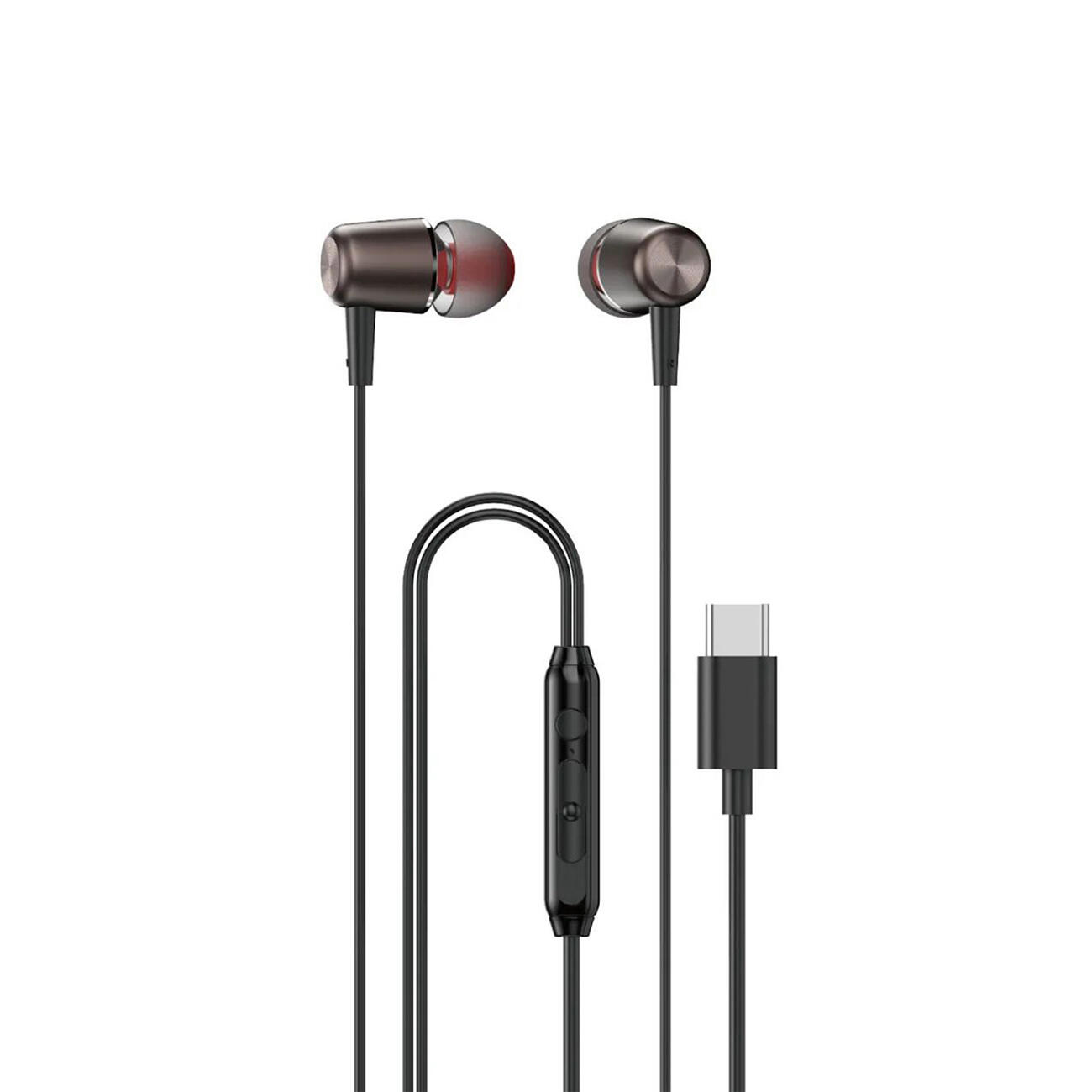 Słuchawki Dudao x1prot douszne przewodowe usb-c 1.2 m 1/5