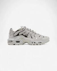 Nike Air Max Plus Light Iron Ore Gym Red Smoke Grey Metallic Silver (GS)