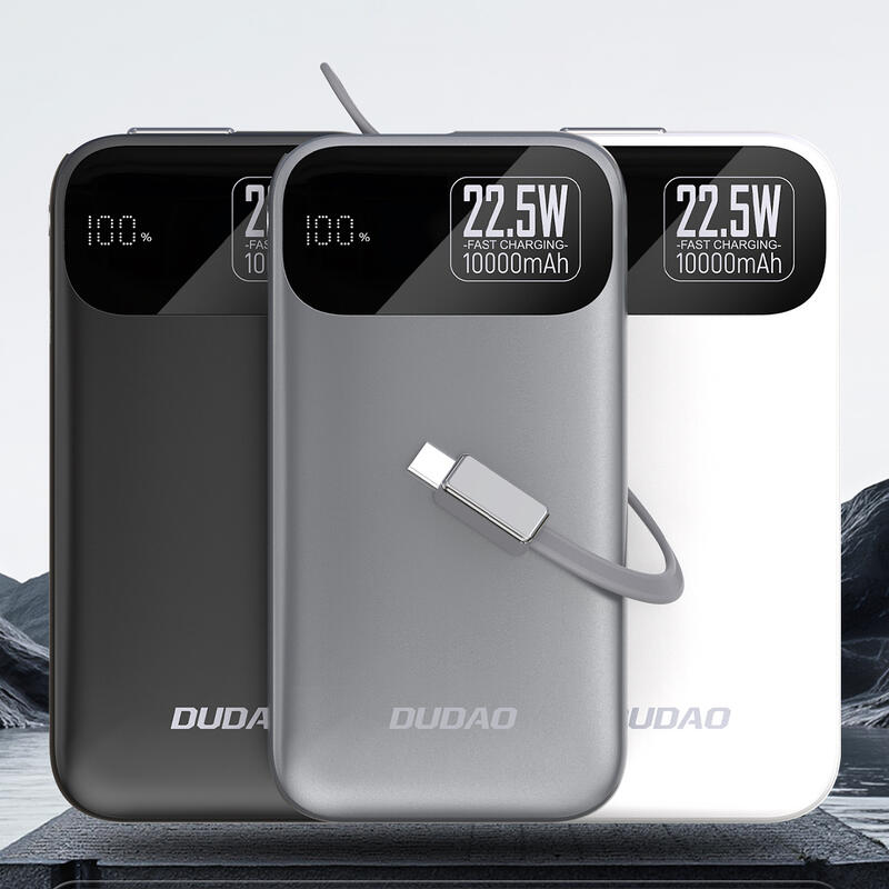 Baterie externă K31 10000 mAh cu cablu integrat