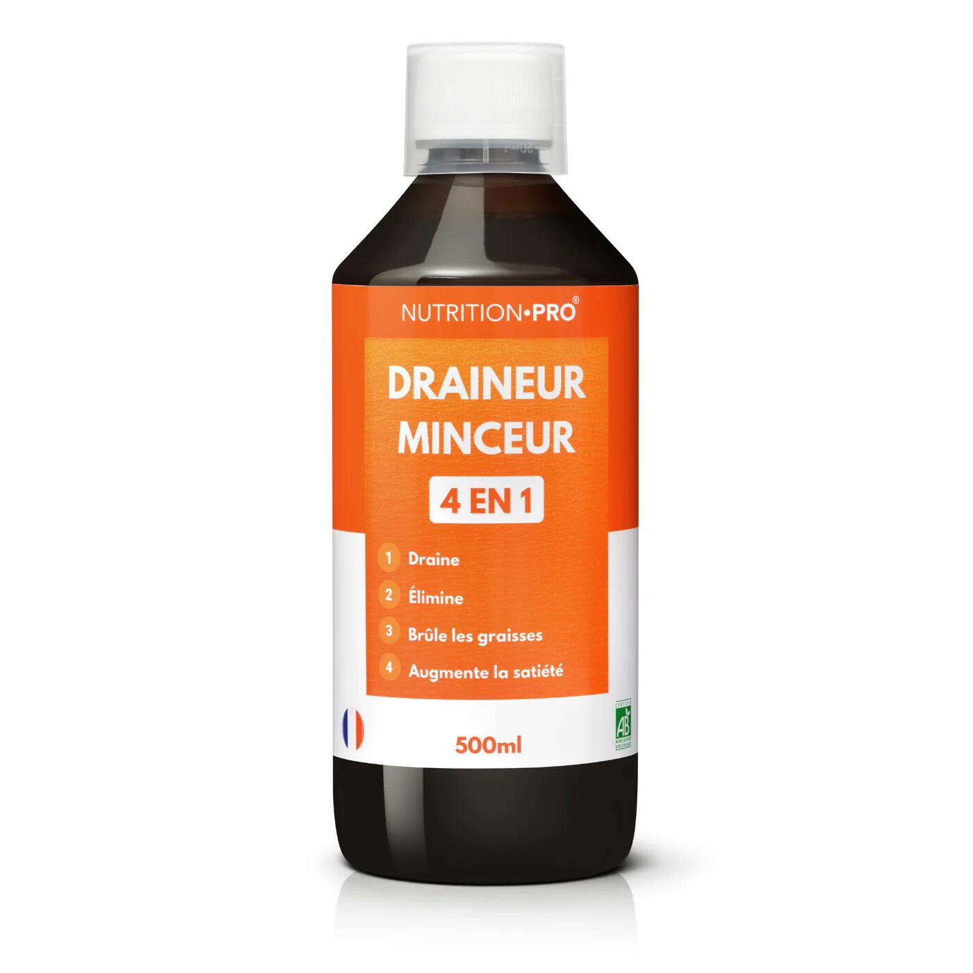 Nutrition Pro - Draineur Minceur 4 En 1 - 500ml - Brûleur De Graisse - 500 Ml - Decathlon