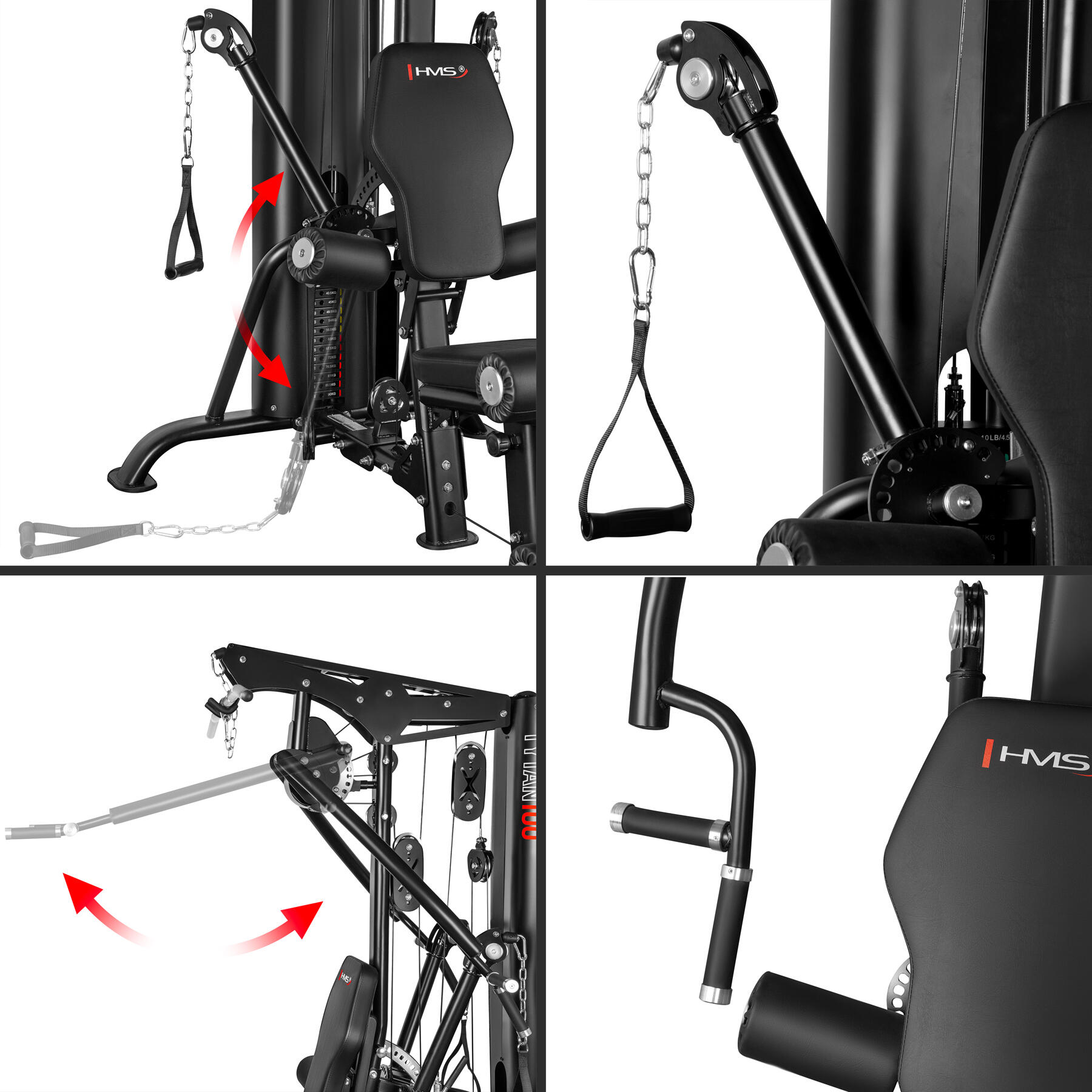 Atlas treningowy do ćwiczeń Commercial Tytan 100 HMS 6/7