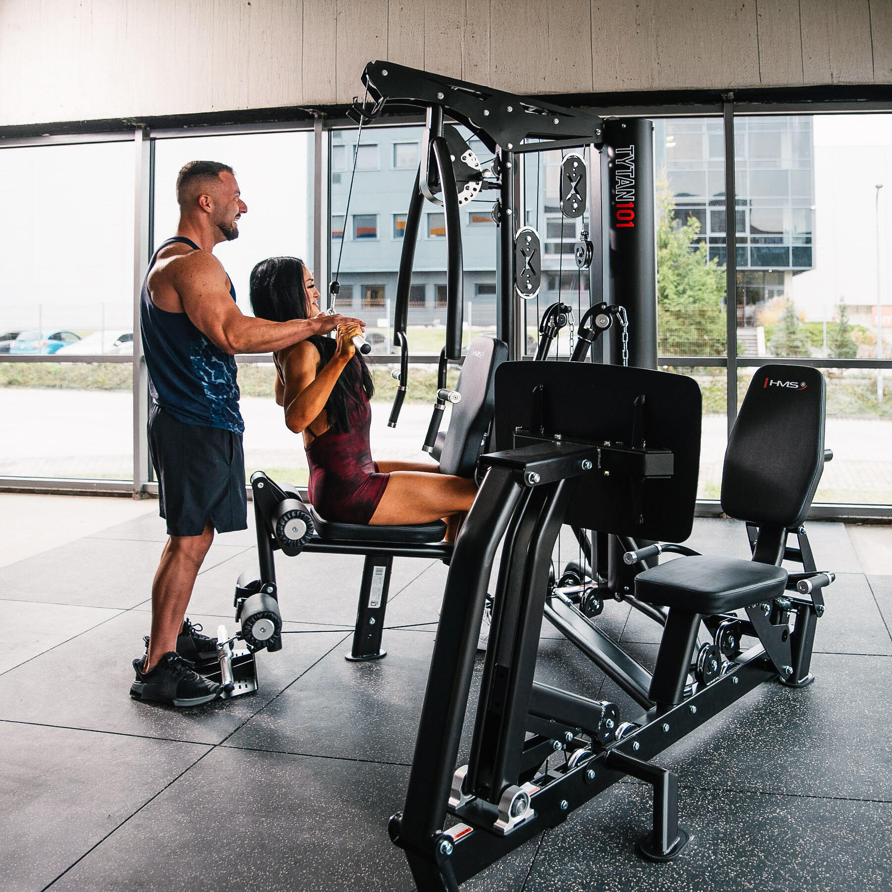 Krachtstation met leg press Commercial Tytan 101 HMS 3/7