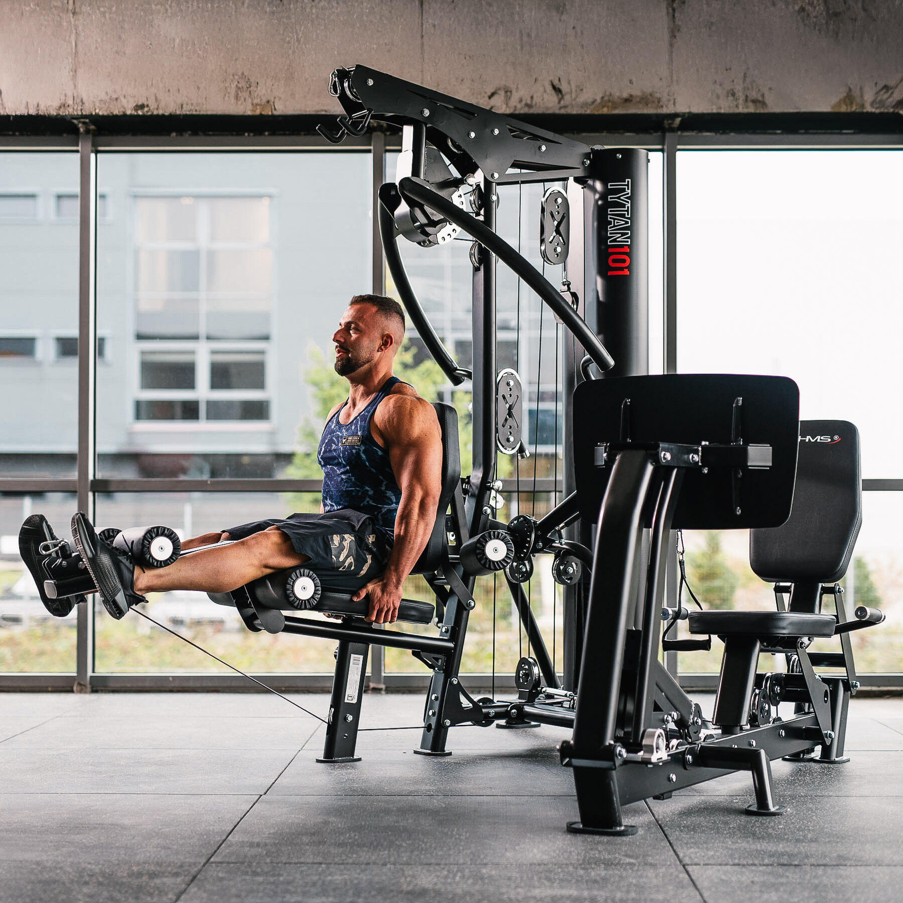 Krachtstation met leg press Commercial Tytan 101 HMS 2/7