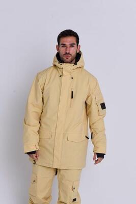 Heren ski & snowboard jas waterdicht yeh man zand