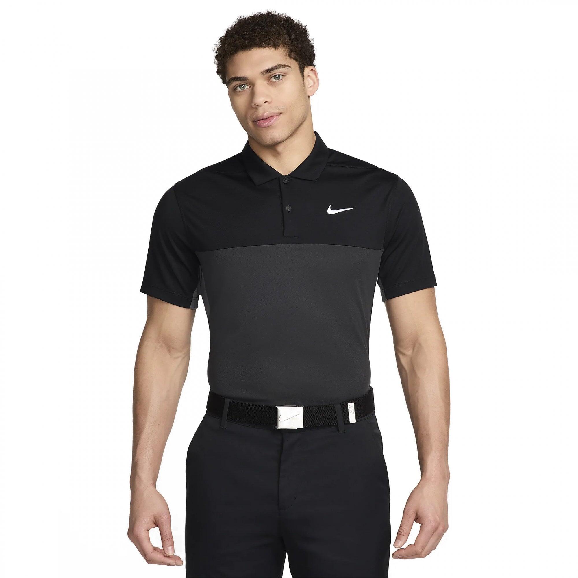 Polo da golf Nike DF Victory da uomo, nera 1/5