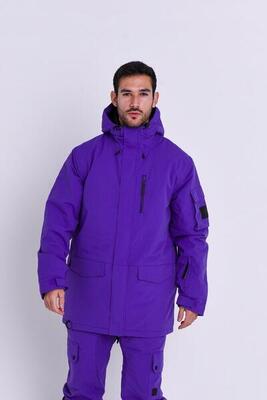 Heren ski & snowboard jas waterdicht yeh man lila