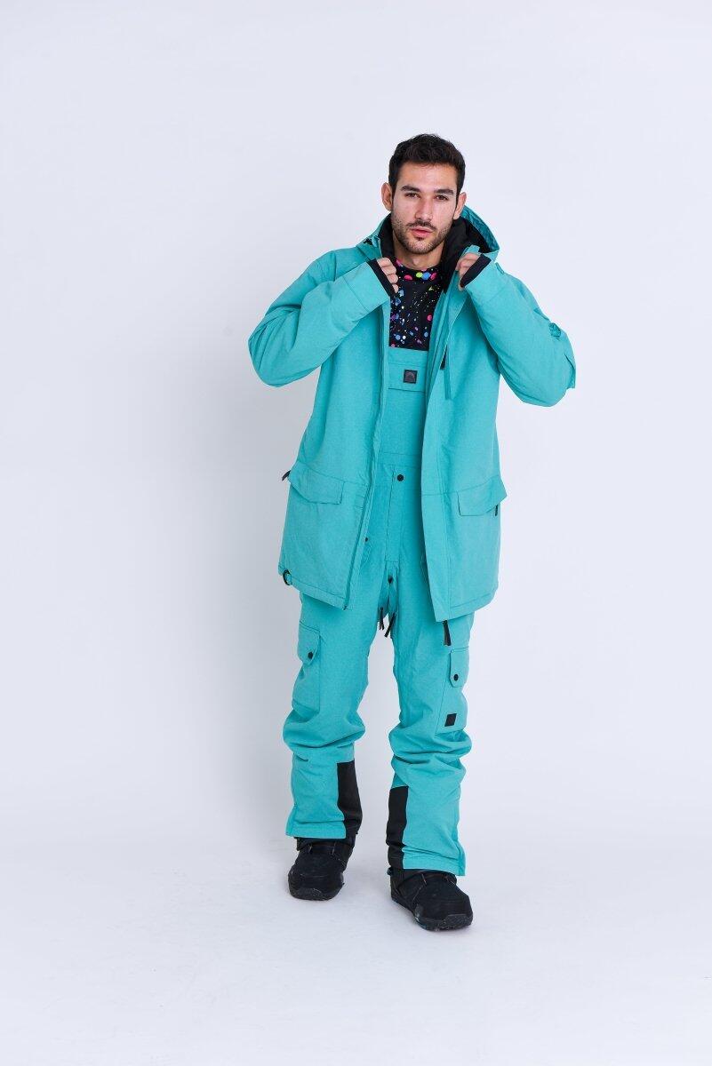 Herren Ski & Snowboard Latzhose Wasserdicht Yeh Man Aqua 3/7