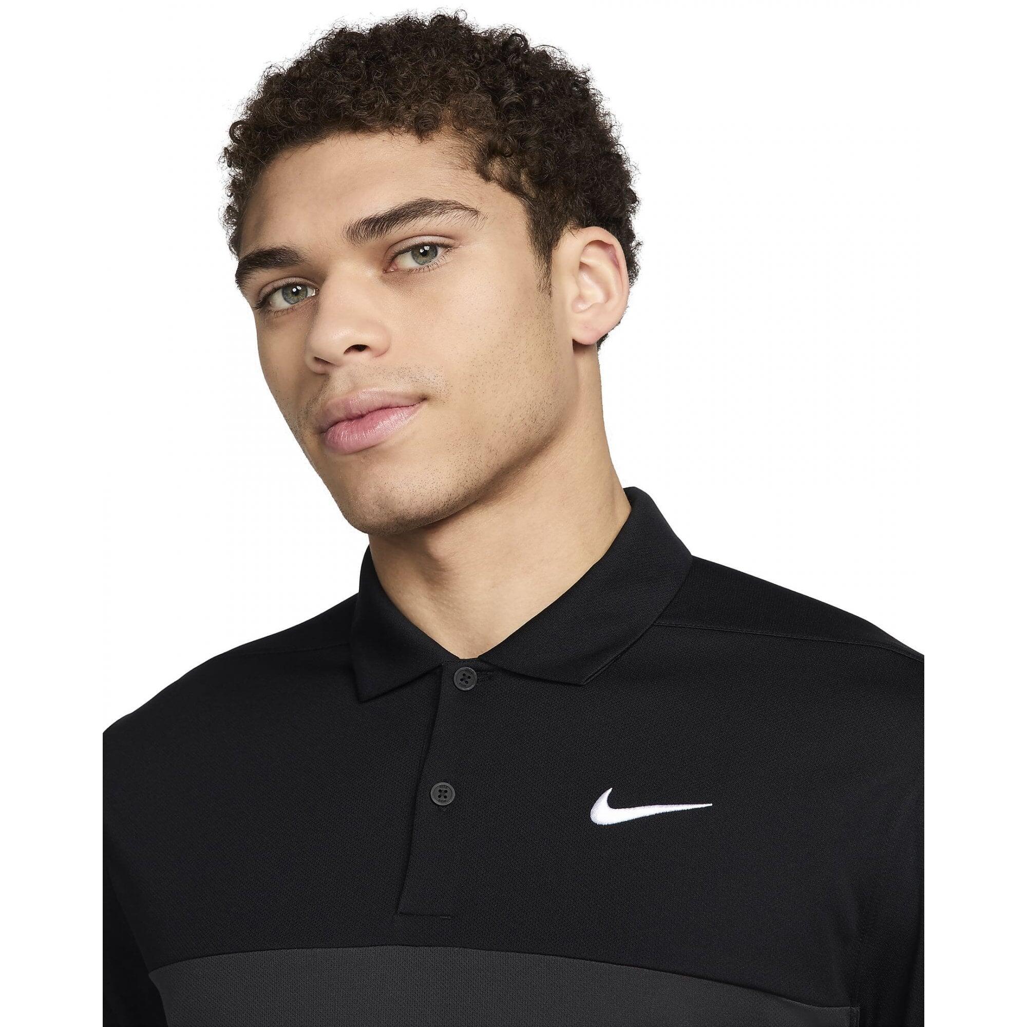 Polo da golf Nike DF Victory da uomo, nera 3/5