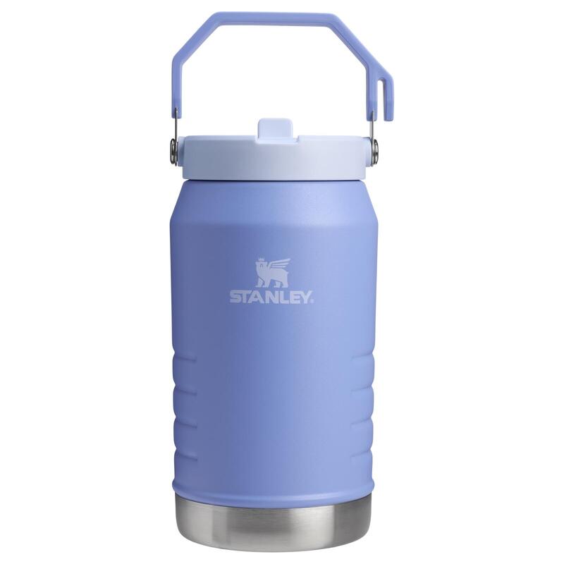 Termos clasic cu maner - The IceFlow Flip Straw Jug - Hydragea - 1.9 L