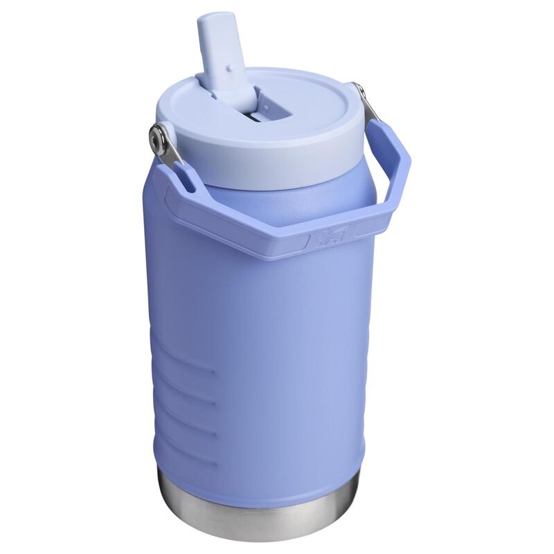 Termos clasic cu maner - The IceFlow Flip Straw Jug - Hydragea - 1.9 L