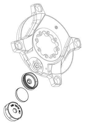 Powermeter Kurbelarm-Schrauben-Set M18/M30 DUB Rival D1