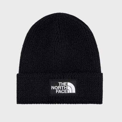 Cap the north face model tnf logo box cuffed bn kleur zwart