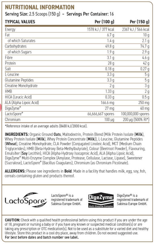 Lean gainer - Critical Mass Professional - Cioccolato Bianco e Lampone 3/3