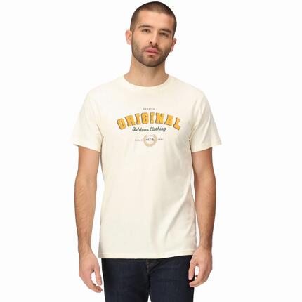 T-shirt - outdoor wandelen - Heren - Cline VII - comfortabel, ademend - beige