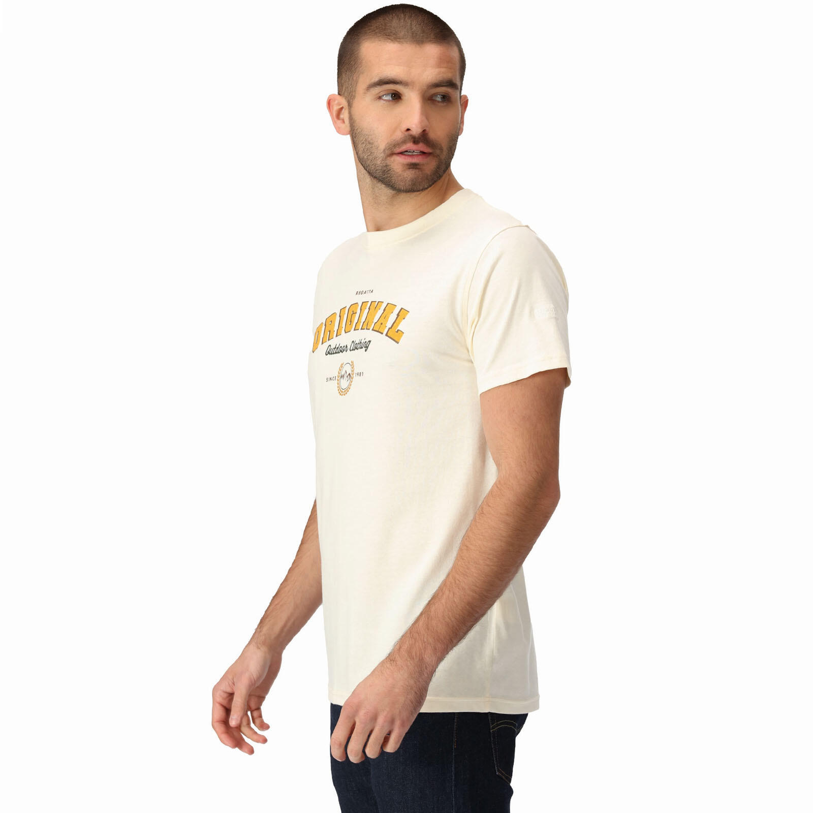 T-shirt - outdoor - Uomo - comodo, traspirante - Cline VII - beige 3/5