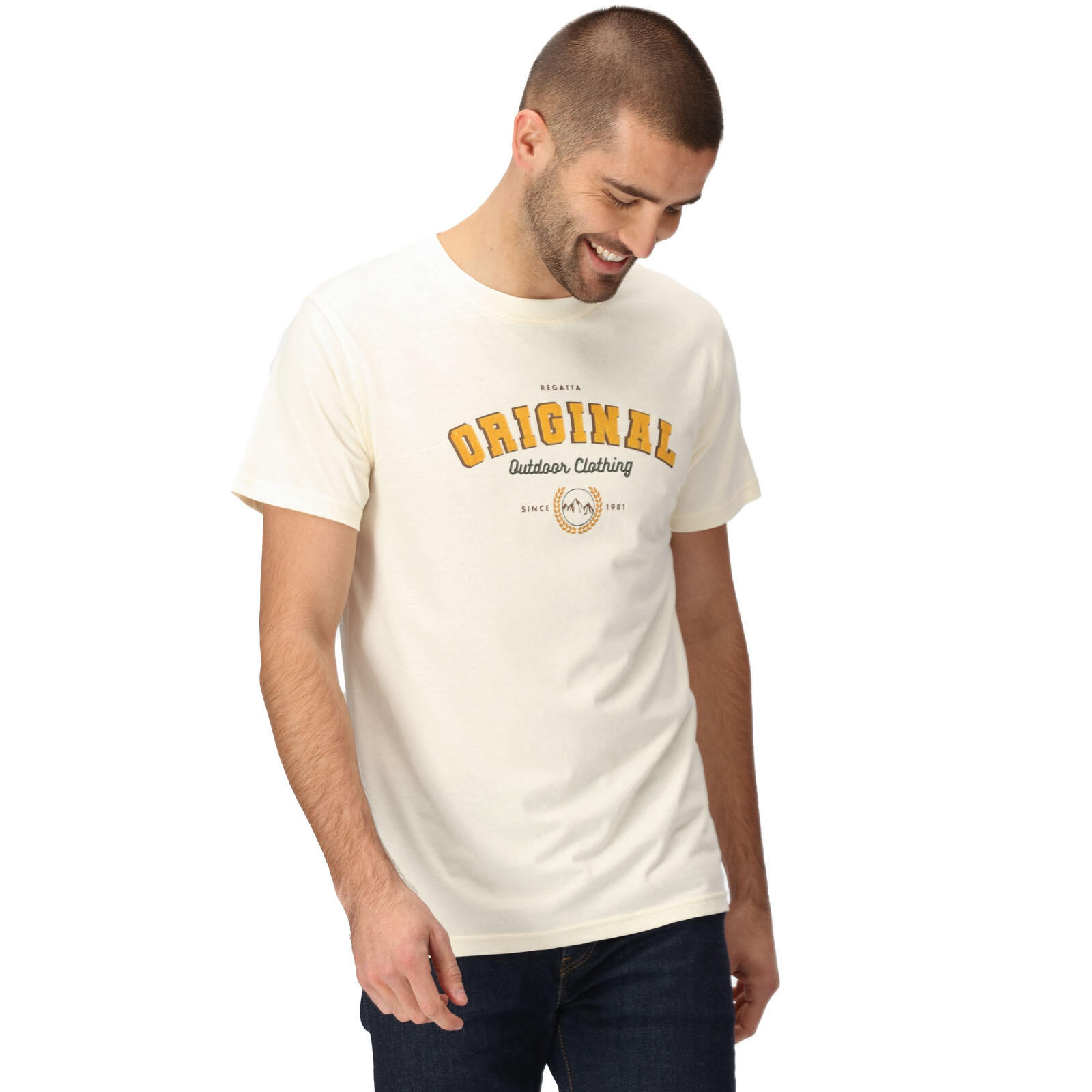 T-shirt - outdoor - Uomo - comodo, traspirante - Cline VII - beige 4/5