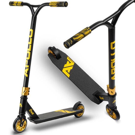 Apollo Hawk Trottinette Freestyle 110 mm Alu-Core ABEC-9 Stunt Scooter