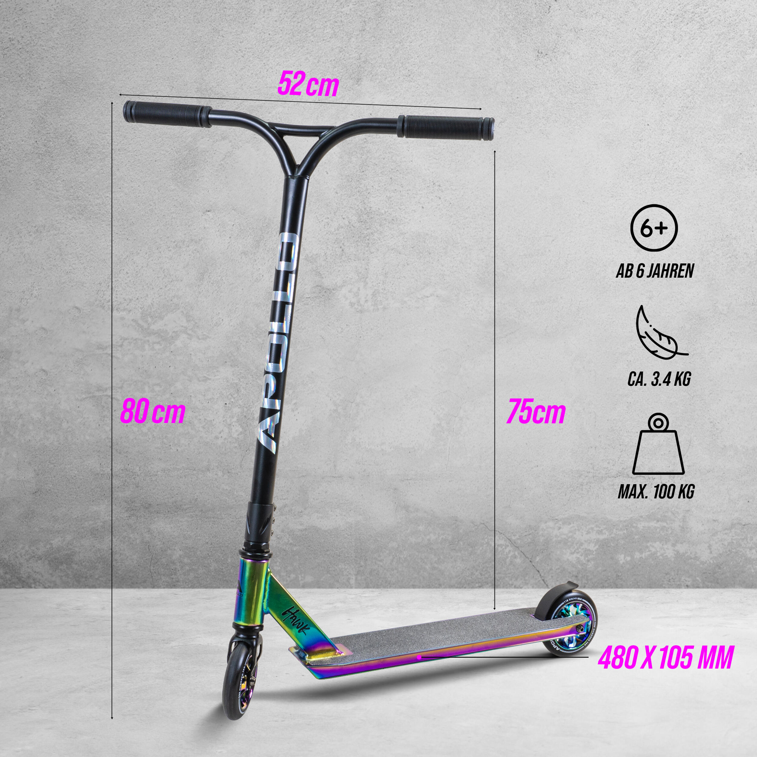 Schne Apollo Stunt Scooter Ebenbild