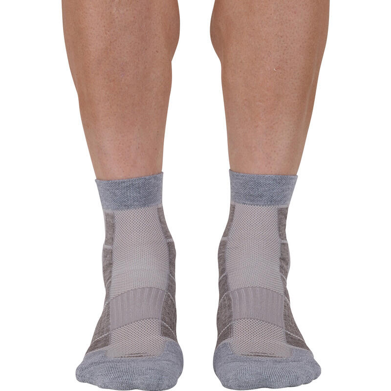 Chaussettes de randonnée ventilées - Hauteur MID - Rouge 3/4