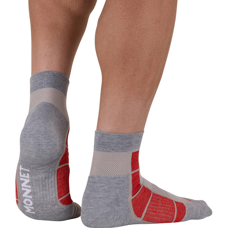 Chaussettes de randonnée ventilées - Hauteur MID - Rouge 4/4