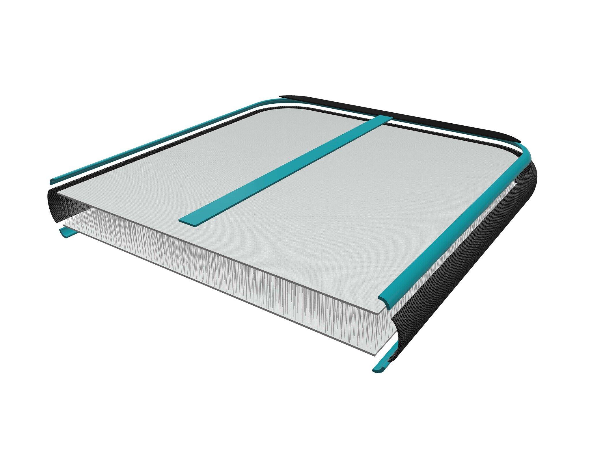 Stardupp Flow Airtrack 4mx10cm SD-231 blu 4/8