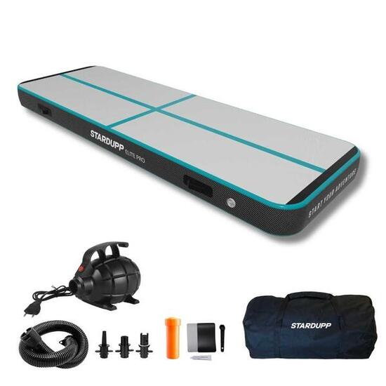AirTrack Stardupp Elite Pro 300x100x20 cm PVC aufblasbar blau/schwarz/weiss