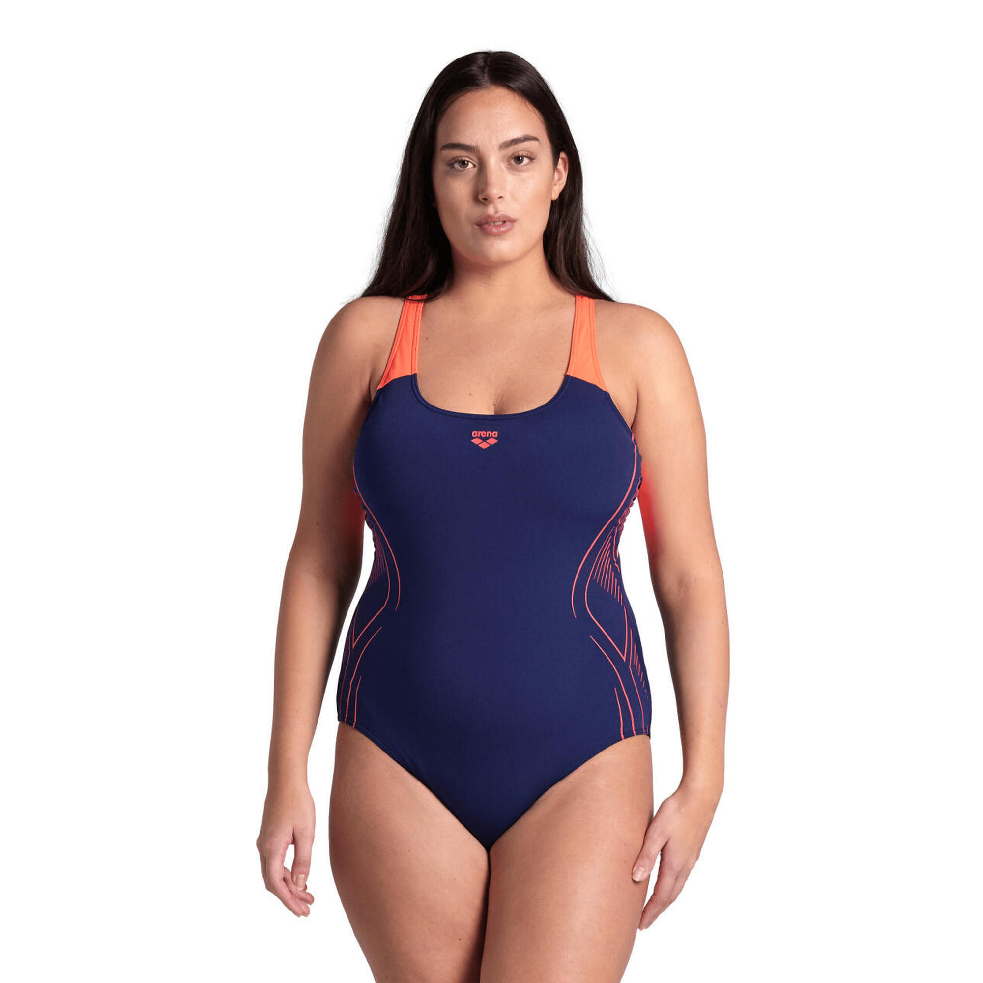 Strój kąpielowy damski jednoczęściowy na basen Arena Reflecting