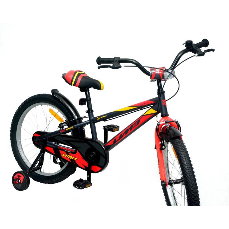 BICICLETTA UMIT CASPER JUNIOR 20" GRIGIO/ROSSO 2/4