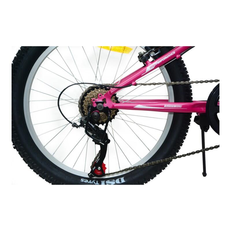 Vélo junior UMIT DIANA rose et blanc 20 pouces 5/6