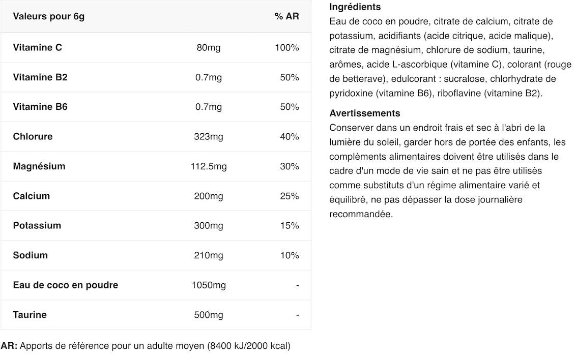 Formule d'électrolytes - Hydration Powder - Fruits de la Forêt 180g 2/3