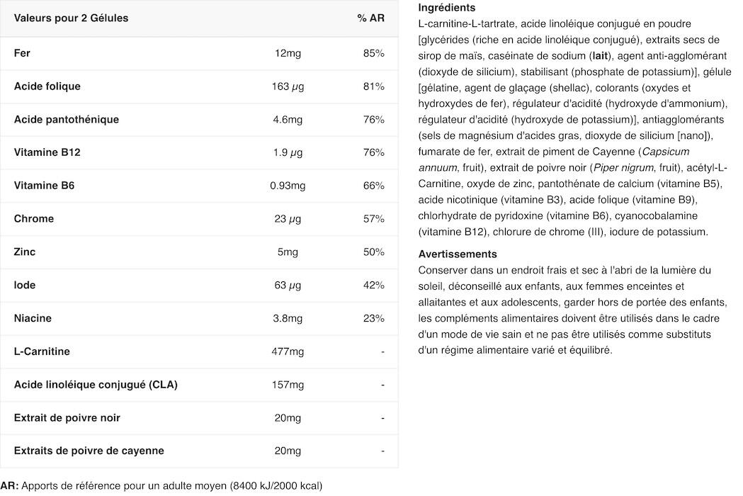 Formule extraits de plantes - Mega Burner - 90 Gélules 2/2