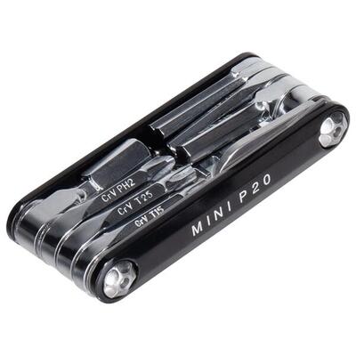 Topeak mini p20 multi-tool zwart (20 functies)