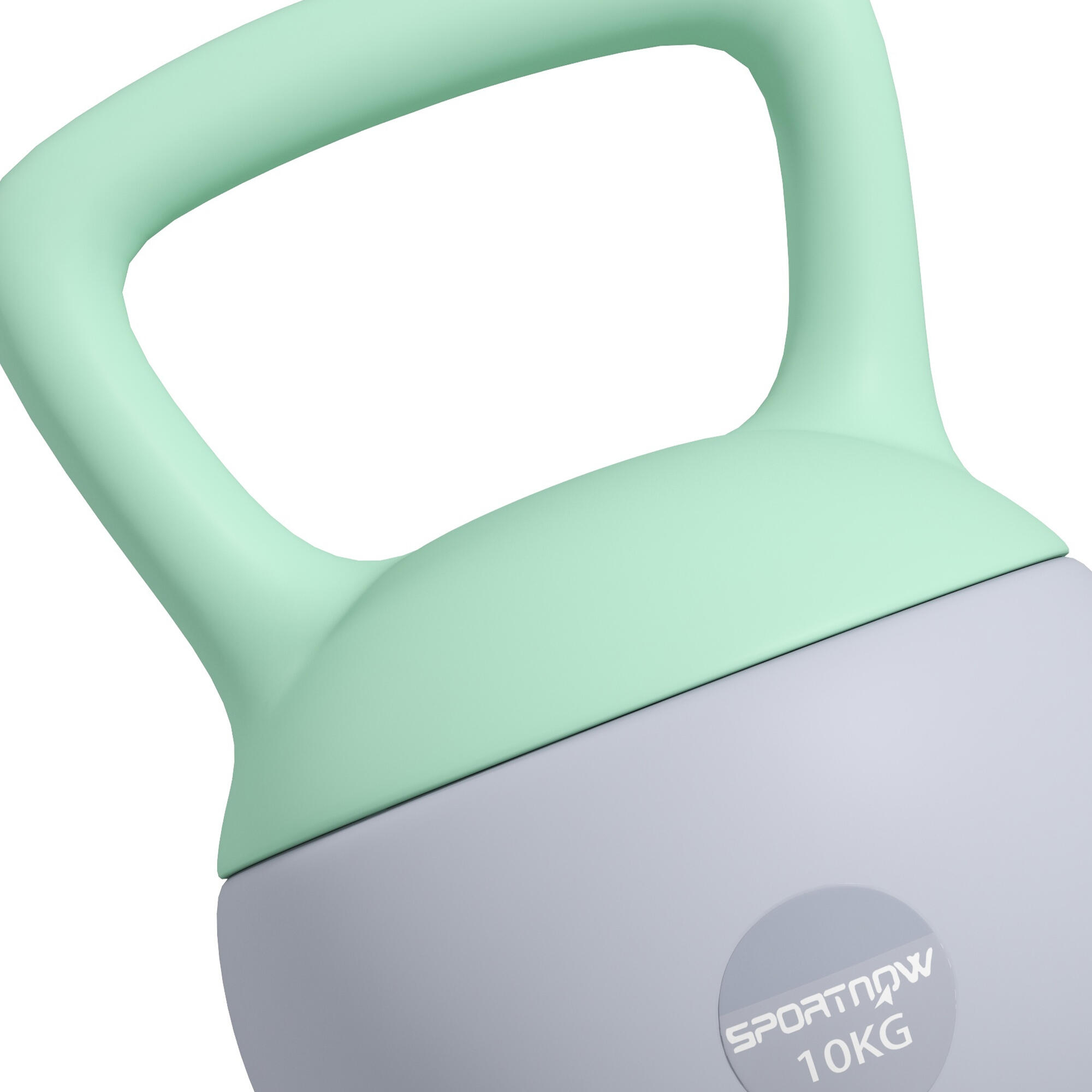 Kettlebell de 10 kg ø21x30 cm cinzento SPORTNOW 5/5