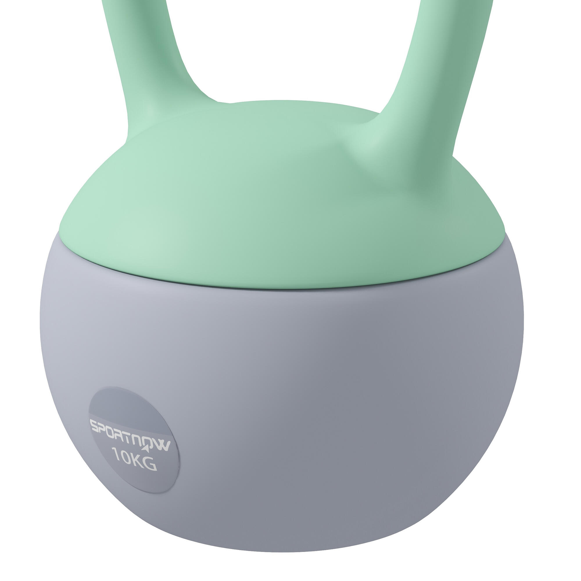 Kettlebell de 10 kg ø21x30 cm cinzento SPORTNOW 4/5