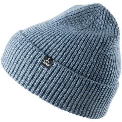 Wintermuts stevige ribgebreide muts unisex beanie 100% merinowol