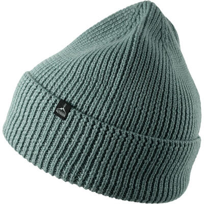 Wintermuts stevige ribgebreide muts unisex beanie 100% merinowol