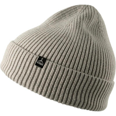 Wintermuts stevige ribgebreide muts unisex beanie 100% merinowol
