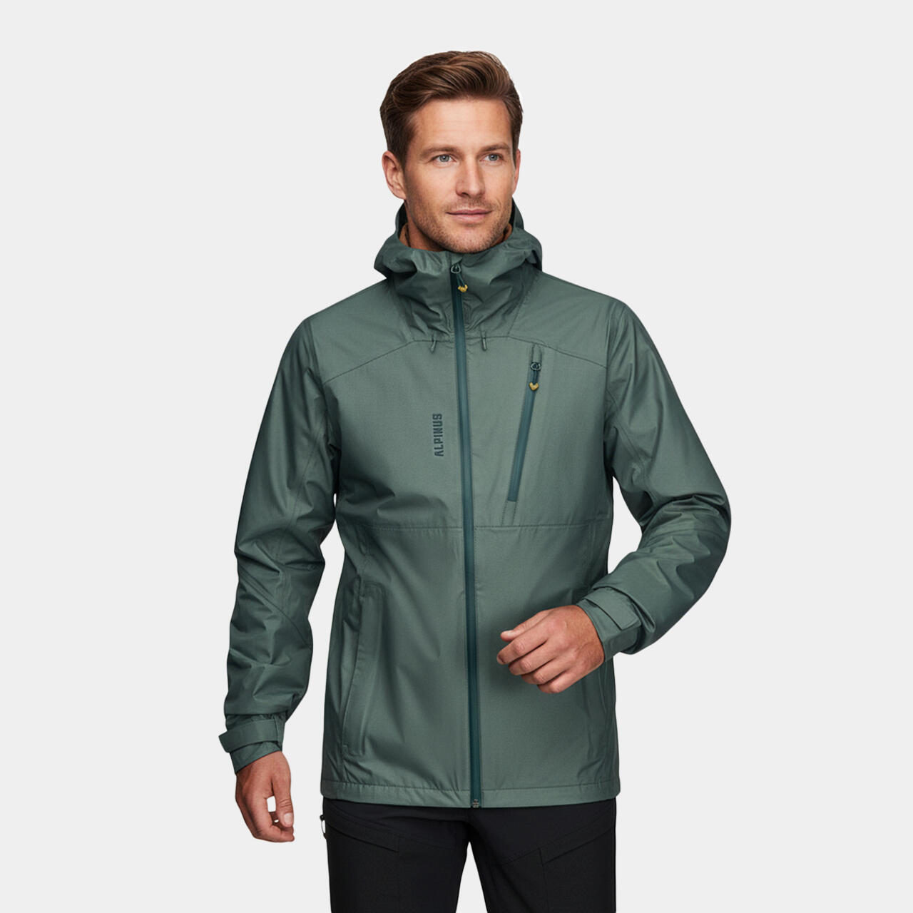 Alpinus - Veste Imperméable De Randonnée Alpinus Nookat - Homme 3 Couches - Coupe-pluie - Vert - 52 2xl - Decathlon