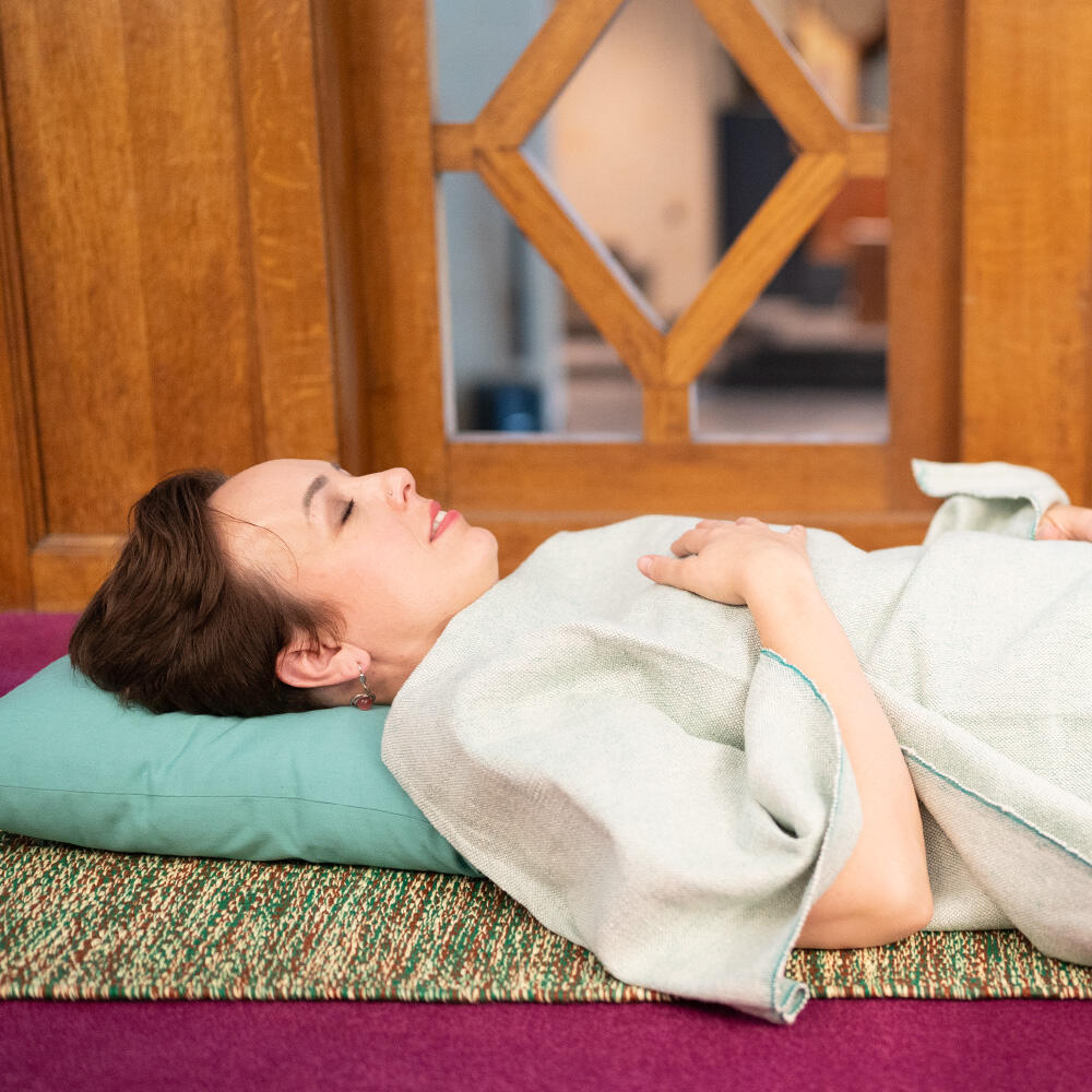 Samarali Travesseiro Savasana, almofada de pescoço para yoga 3/7