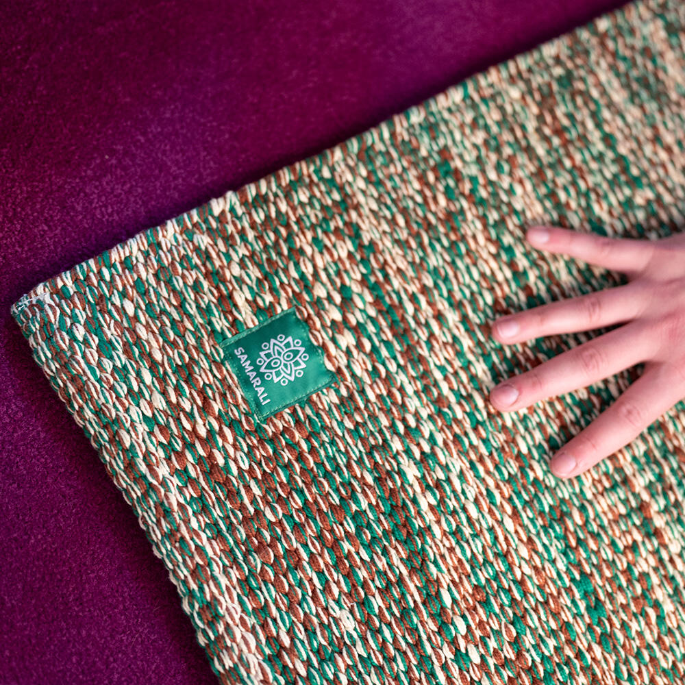 Tapis de Yoga en Coton Bio Tissé – 193 x 66 cm 3/7