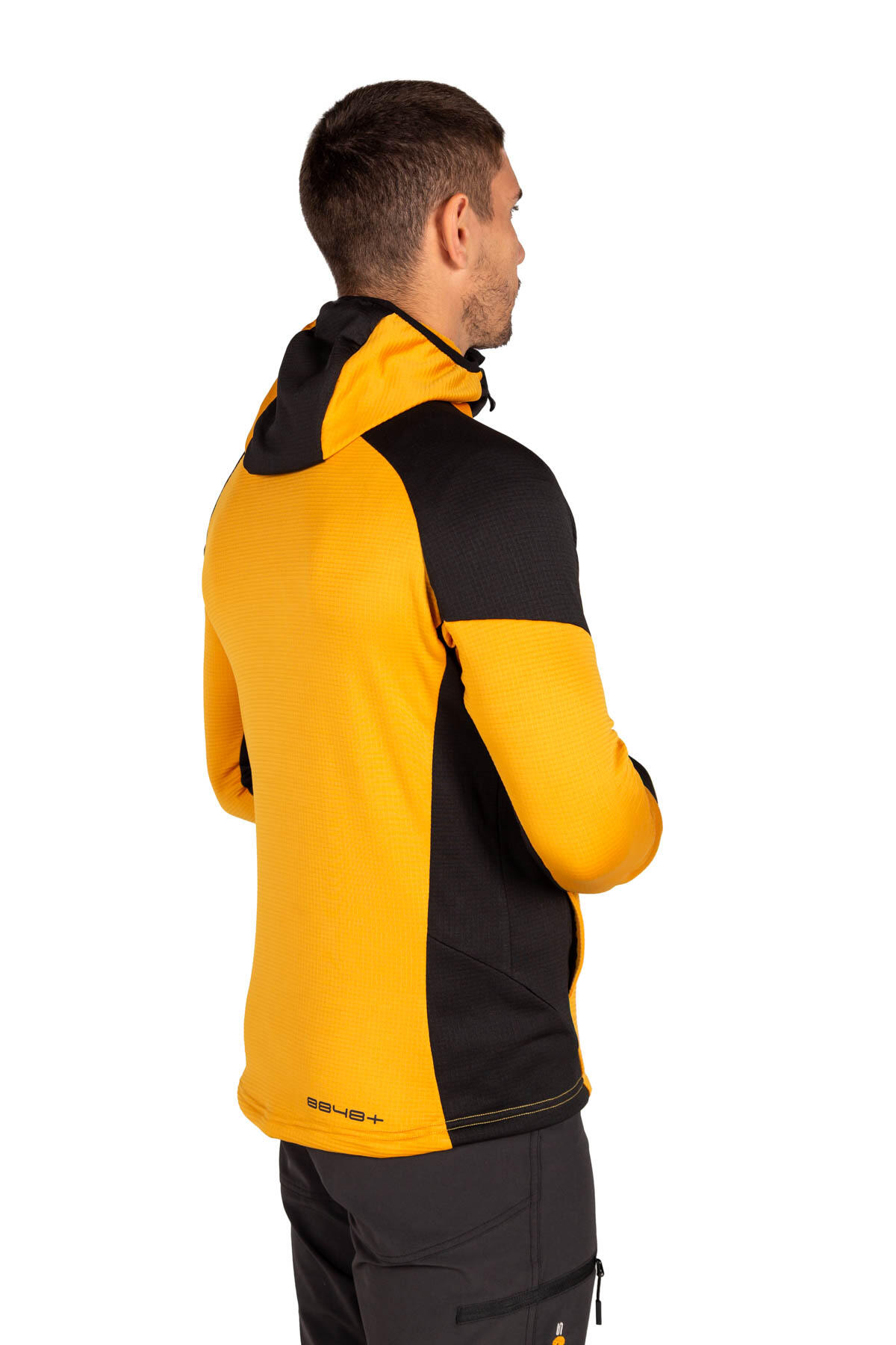 Forro polar com capuz Hornet Vetta Alpinismo Transpirável Homem Preto/Amarelo 2/3