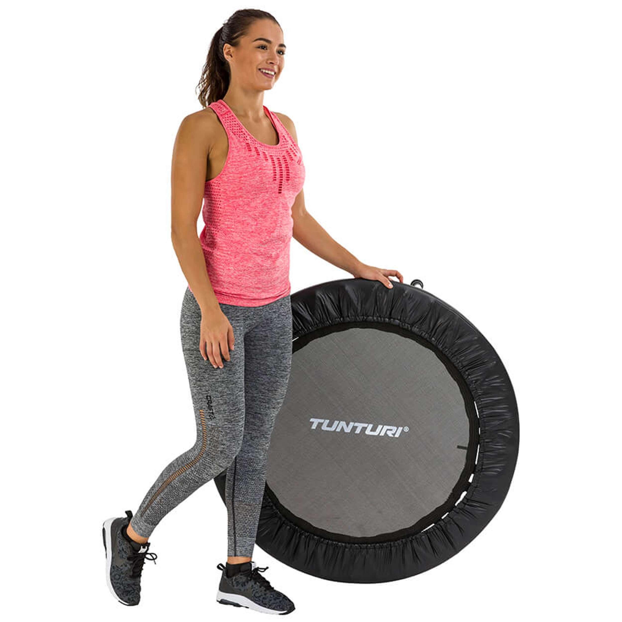 Trampoline de fitness - Pour l'intérieur - Bord de sécurité inclus - Ø95 cm 5/7