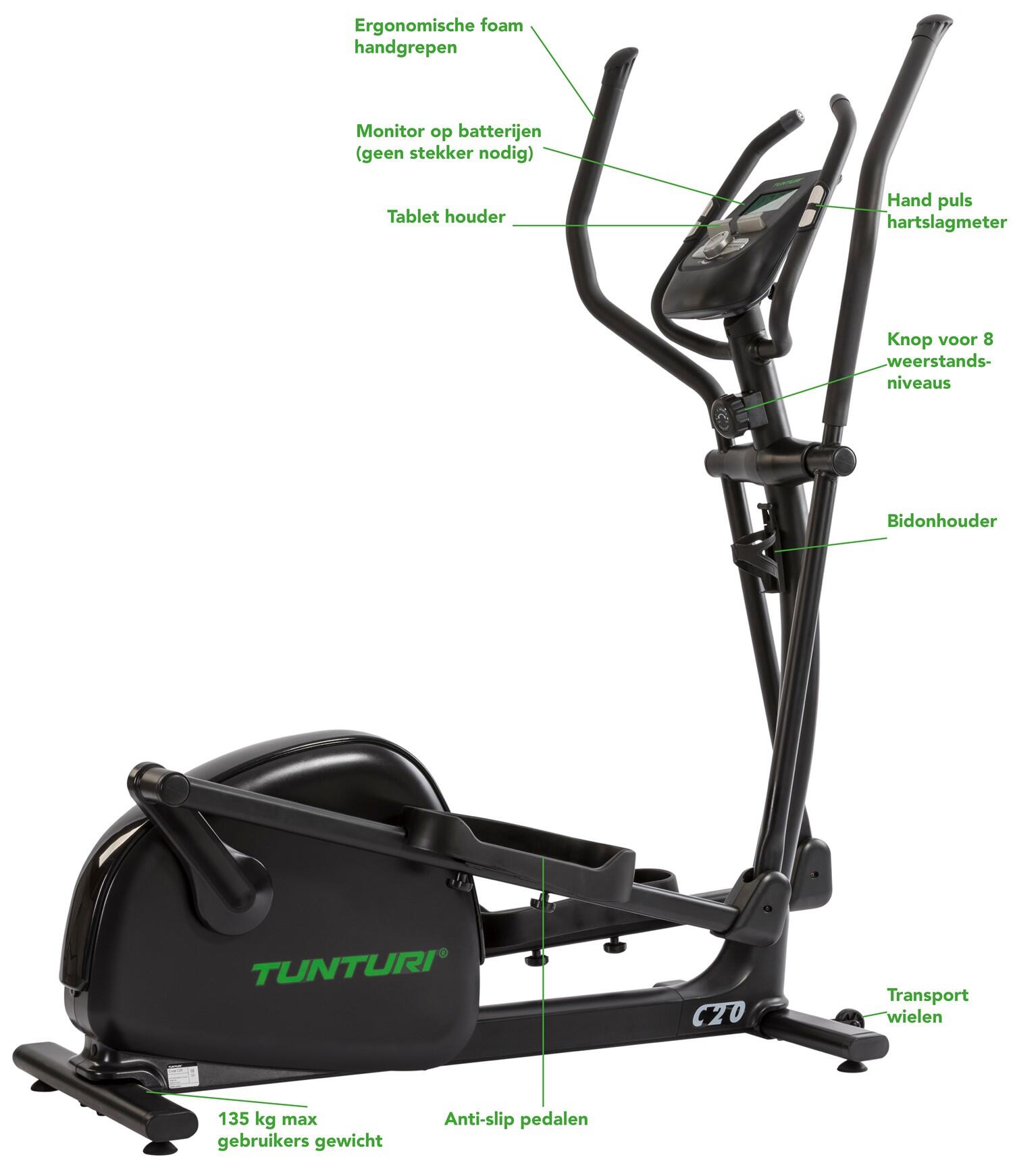 BICICLETA ELIPTICA TRASERA C20R PERFORMANCE TUNTURI 5/7