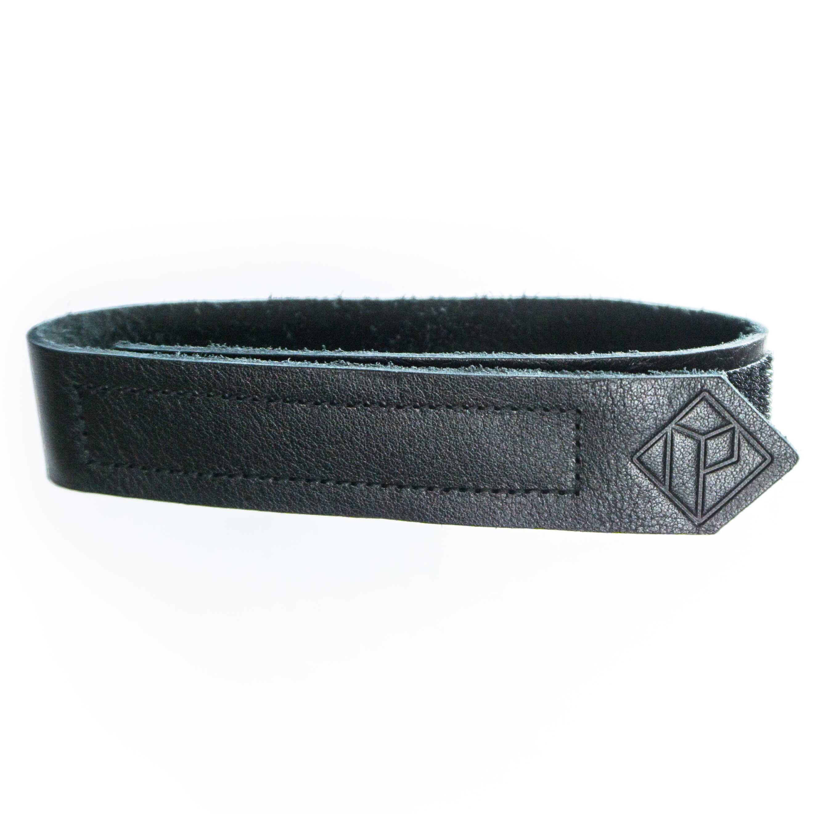 PARAX Cinghia in pelle per bicicletta - fissaggio ruota anteriore - nero - D-STRAP