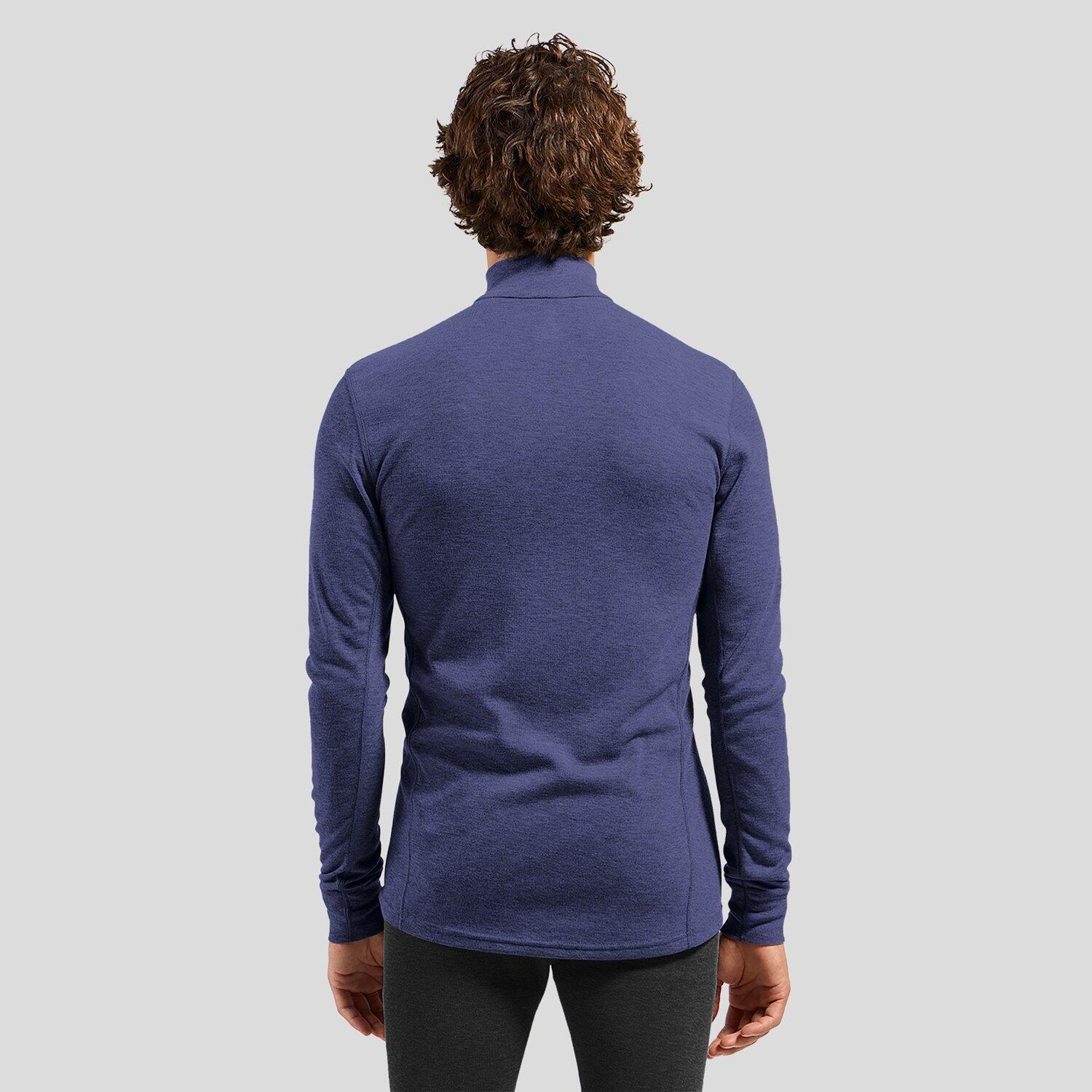 Top base layer a collo alto con mezza zip Active Warm da uomo ODLO 2/3